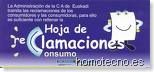 Hoja de reclamaciones en Homotecno