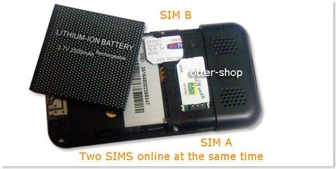 móvil dual sim foto posterior