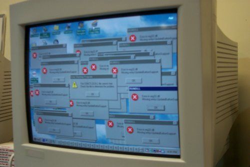 Foto de múltiples errores en Windows