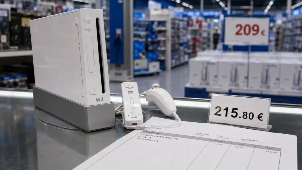 Consola Nintendo Wii y diferencia de precios entre pequeños comercios y grandes superficies