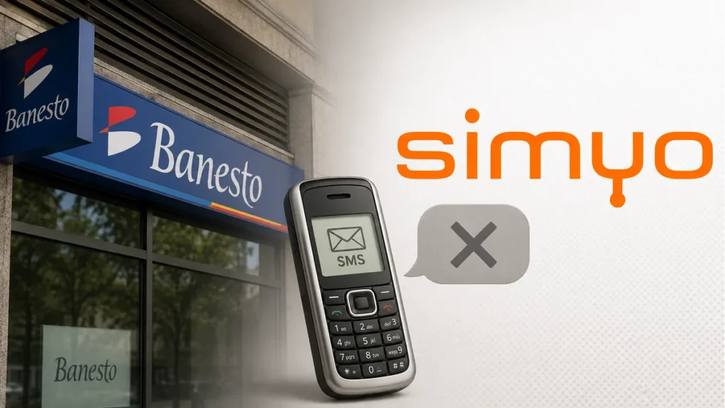 Banesto y Simyo ante un problema con los SMS bancarios en 2008