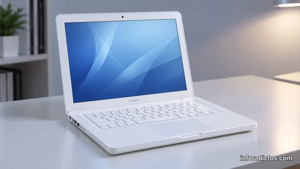 Nuevo MacBook blanco de policarbonato presentado por Apple en 2009