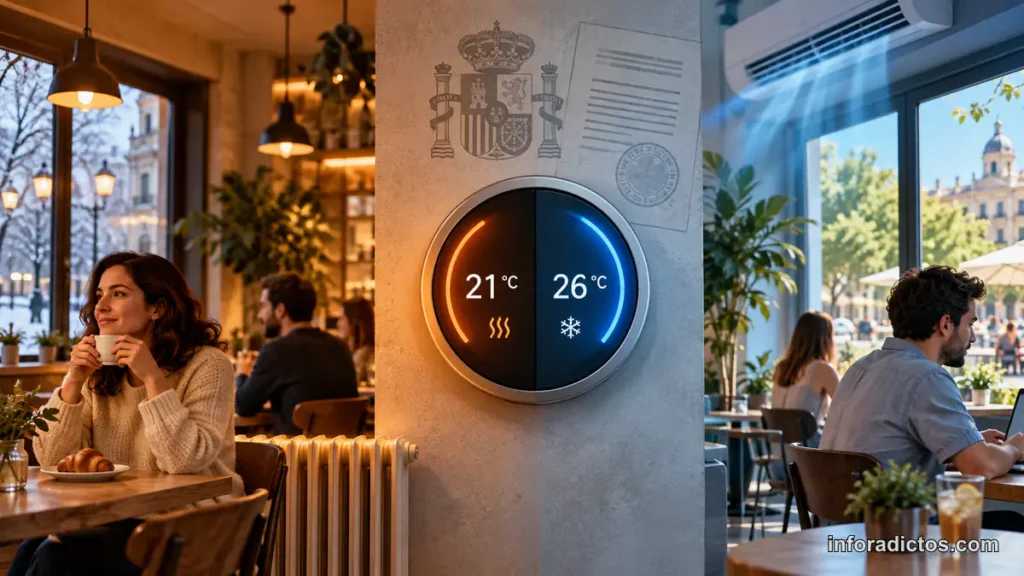 Regulación estatal de la temperatura en locales públicos a 21 y 26 grados