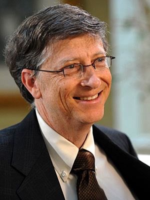Retrato del cofundador de Microsoft Bill Gates