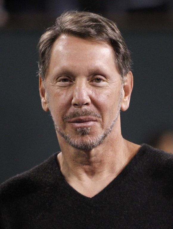 Retrato del cofundador de Oracle Larry Ellison