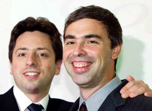 Retrato de Sergey Brin y Larry Page, cofundadores de Google