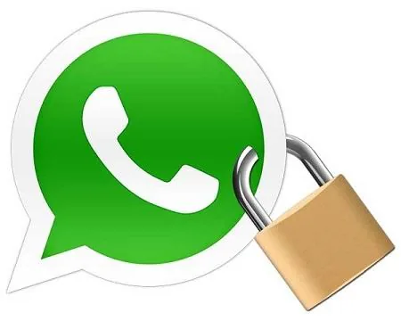 WhatsApp y privacidad Logotipo de WhatsApp con un candado