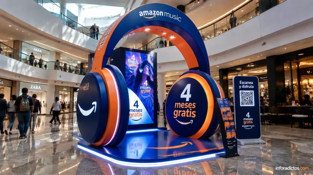 Promoción de Amazon Music Unlimited con cuatro meses gratis