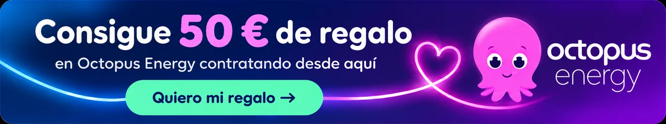Consigue 50 € de regalo en Octopus Energy contratando desde aquí