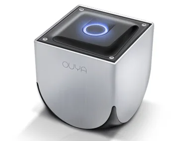 Consola Ouya con Android Consola Ouya de diseño cúbico con el botón de encendido iluminado
