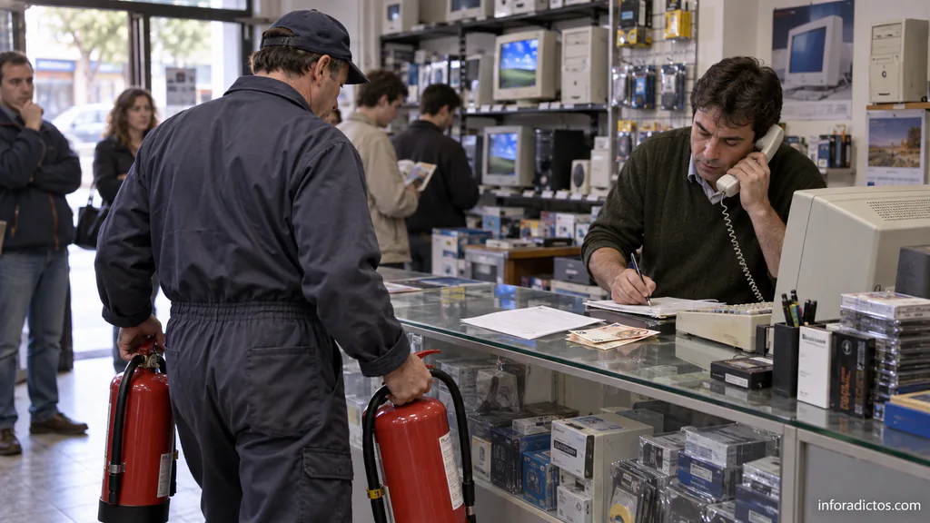 La primera estafa que me hicieron en la tienda: el engaño del extintor