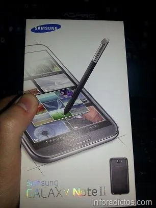 Caja del Samsung Galaxy Note 2 GT-N7100 utilizada en el tutorial de root